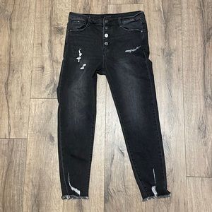 Risen distressed jeans